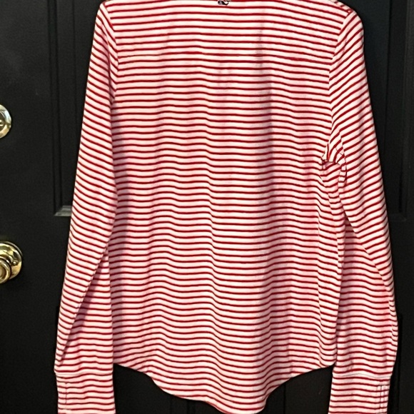 Vineyard Vines Red and White Striped Pullover - Picture 6 of 6